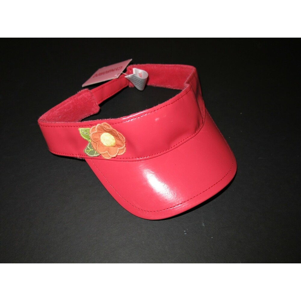 Gymboree tropical paradise Island getaway aloha sunshine red sun visor hat 3-4